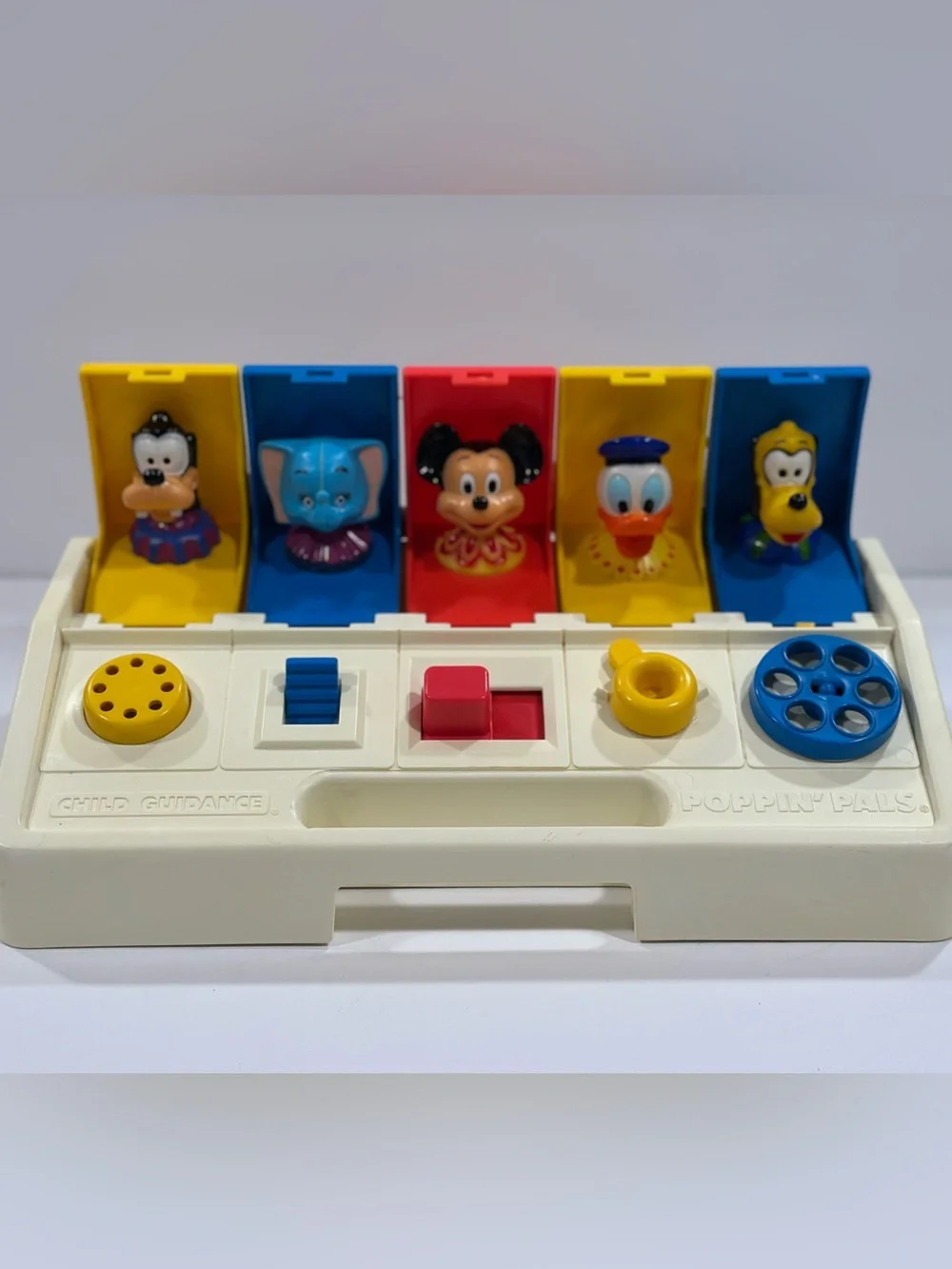 Vintage Child Guidance Disney Poppin’ Pals Pop Up Toy Gabriel Industries Working